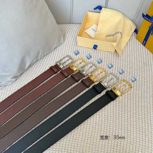 Men's Classic Premium Casual Belt, 35mm Width, Brand Exclusive Plain Togo Textu