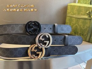 Supports NFC chip scanning. Gucci's latest top-grain cowhide with classic patter