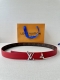 This 3.0 wide Pretty Lv double-sided belt uses gorgeous leather and Monogram ca