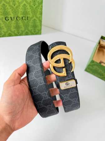 Product Name: Gucci Original Belt/Leather Bag Model: Hook buckle, pure steel bu - Click Image to Close