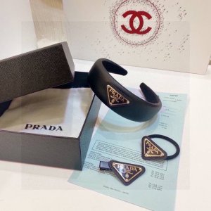Special hit three-piece set with counter packaging Prada headband, hair ring, ha