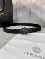 Width 3.0 Cm Versace This Soft Leather Belt Features A 3D Medusa Waist Belt Buck