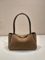 New Arrival 1Ba444 Shoulder Bag in Nubuck Leather This shoulder bag features fi