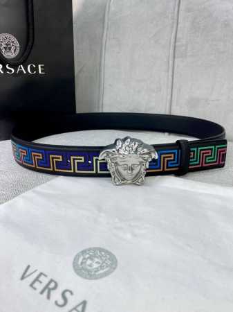 Width 4.0 Cm Versace This classic Versace belt is crafted from supple calfskin, - Click Image to Close