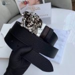 Versace 3.8cm double-sided original leather, steel buckle, the body uses the la