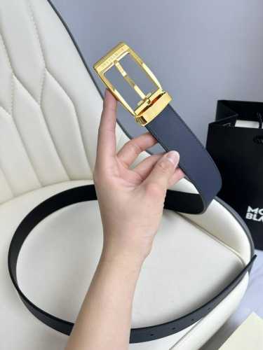Special Montblanc Width 3.5 Cm, Made From Top-Grain Leather, Premium Needle-Styl