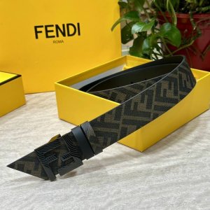 Fendi Same Style As Fendi Counters Width 4.0Cm Double Ring Reversible Belt Ff Pr