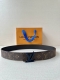 4.0 Wide Lv Optic Double-Sided Belt Highlights The Classic Monogram Pattern: One