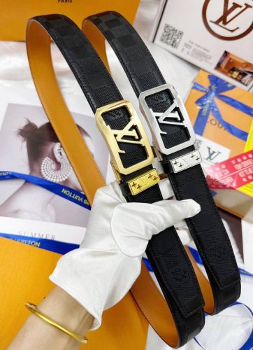 Belt: Lv..Louis..Vuitton automatic buckle - Belt: Top original replica. Automat