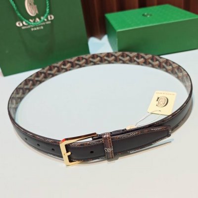 Goyard, width 3.0cm, length: 75.80.85.90.95.100. Euros. The strap is crafted fr