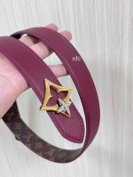 Flowergram Reversible Belt: This belt combines Monogram canvas and Monogram embo