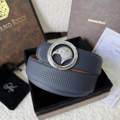 - Stefano Ricci Original Quality, Classic Original Eagle Steel Buckle, Logo Eng