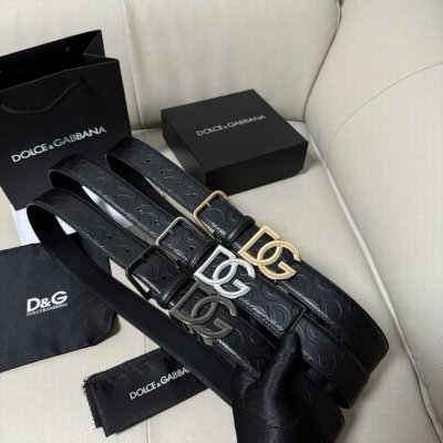 Dg, width 3.5cm Dolce & Gabbana's new embossed calfskin simple and versatile bel