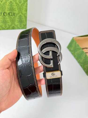 Product Name: Gucci Original Belt/Leather Bag Model: Hook buckle, pure steel bu