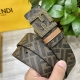 Picture package + 10 Fendi Fendi counter same style width 4.0Cm double ring reve