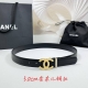 Special 3.0Cm Chanel Belt, Double-Sided Top-Grain Leather, Length: 75.80.85.90.9