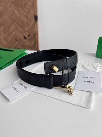 Bv 2025 Newest Women's Woven Andiano Belt, Handmade Intreccio Large Check Woven - Click Image to Close