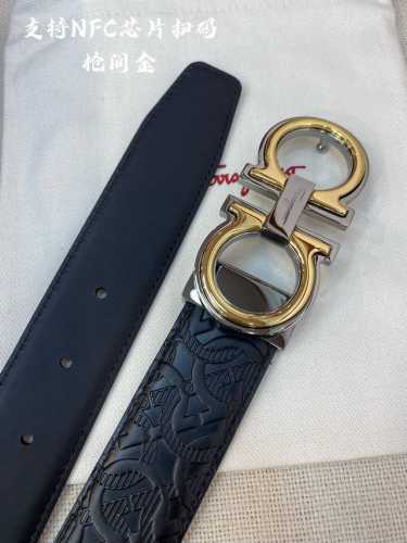 Special Nfc-F 3.5Cm Premium Custom-Made Men's Belt, Double-Sided Imported Cowhid