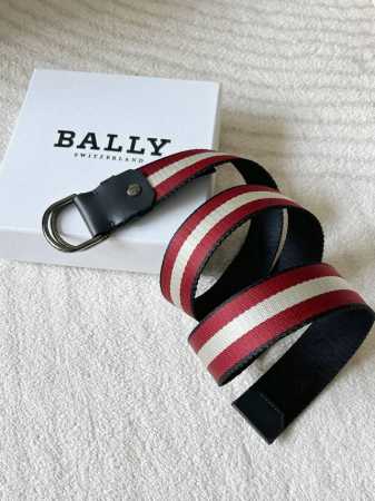 Bally Men's Casual Fabric Belt (Same Style as in Bally Boutique Stores) This rev - Click Image to Close