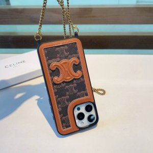 Celine Arc de Triomphe mobile phone case Arc de Triomphe chain lanyard can be wo