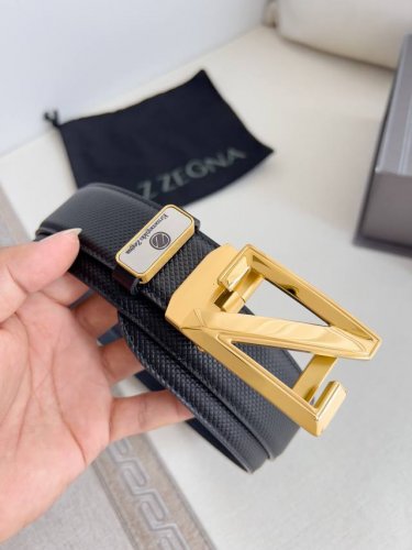 Product Name: Zegna. Ermenegildo Zelma. Belt, Automatic Belt, Leather Belt. Mode