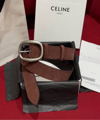 Arc de Triomphe new women's belt This one is made of cowhide suede leather Twin