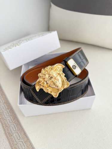 Product Name: Versace. Original Single Belt, Belt Model: Hanging Buckle, Classic