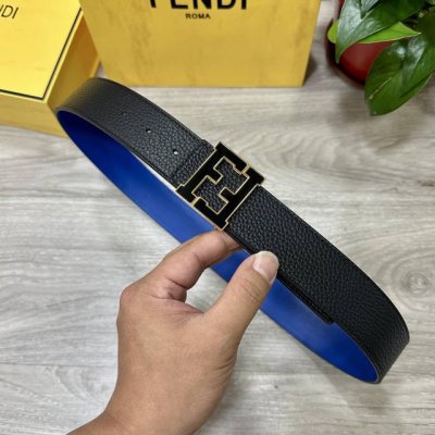 Fendl Fendi Width 40Mm Double-Sided Original Calfskin With Single Ruthenium Pall