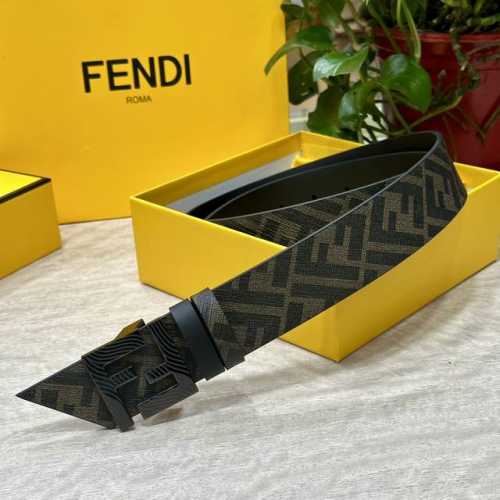 Fendi Same Style As Fendi Counters Width 4.0Cm Double Ring Reversible Belt Ff Pr