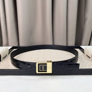 Ysl Make Your Outfit Sexy And Alluring! Ysl Square Buckle Belt! 3 Cm, New Autumn