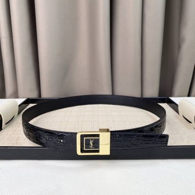 Ysl Make Your Outfit Sexy And Alluring! Ysl Square Buckle Belt! 3 Cm, New Autumn