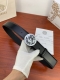 Width 4.0 Cm Versace Original Bright Edge Pearl Plain Weave Belt Body Double-Sid
