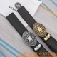 Belt Versace Original Cowhide Belt Men's Belt Material 100% First Layer Cowhide