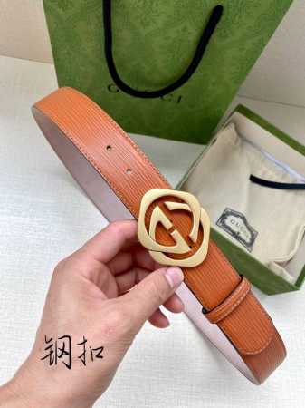 Belt Width: 3.8 Cm. In The Spring/Summer Collection, The Brand's Iconic Double G - Click Image to Close