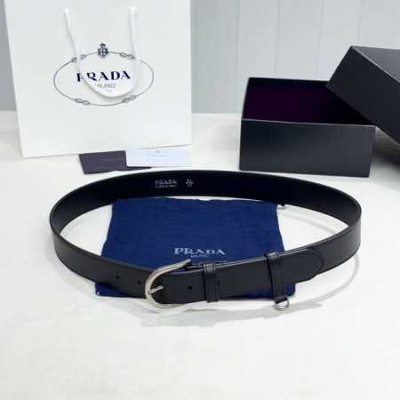 Prada, stylish and sophisticated! Versatile and elegant, 3.5cm wide. Same as th - Click Image to Close