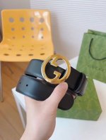 Gucci's new round interlocking double G buckle continues to reinterpret and show