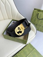Gucci, Original Precision Electroplated Buckle, Original Italian Leather, 3.7Cm