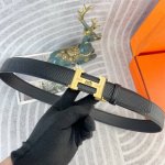 Hermes Special Leather Belt Automatic Belt Series Original Hardware Boutique Sta