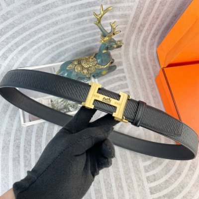 Hermes Special Leather Belt Automatic Belt Series Original Hardware Boutique Sta