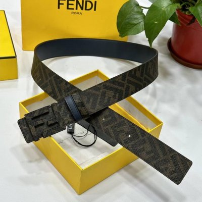 fendi Same Style As Fendi Counters Width 4.0Cm Double Ring Reversible Belt Ff