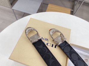 Original product --- Kiss] Coach double-sided men's belt gift box belt, exquisi