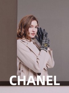 Chanel European New Top-Tier Original Women's High-End Half-Finger Gloves, Chane