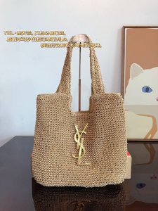 Ysl Yves Saint Laurent woven shopping bagThe texture is very high-endThe capacit