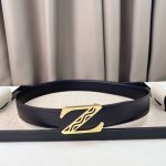 Zegna Business Casual Formal Wear Can Be Worn 3.8Cm Latest Buckle Polished Buckl