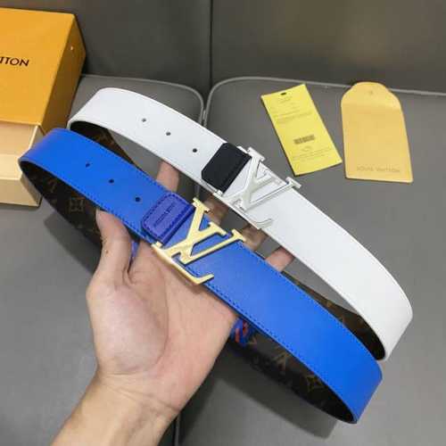 L0Uis Vuitt0N Classic men's original belt. Width 40mm. Imported calfskin as the