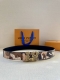 4.0 wide LV Initiales reversible belt is from the LV Portrait collection, interp