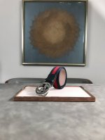 Comes with full packaging box, Gucci original 4.0 red and green fabric patchwork