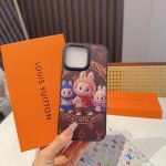 Lv two-in-one leather all-inclusive mobile phone case pull cloth 3D pattern Mode