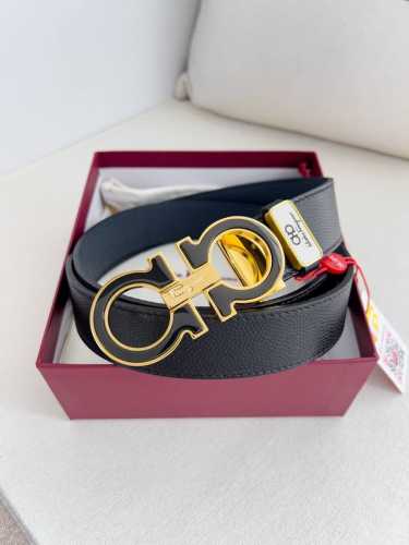 Product Name: Ferragamo Belt, Original Single Model: Hanging Buckle, Classic Pur