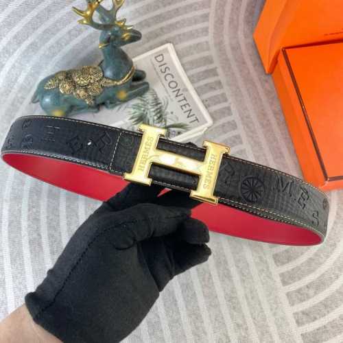 Hermes Special Leather Belt Series Original Hardware Boutique Stainless Steel Bu